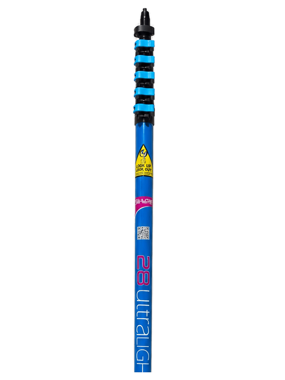 UltraLight 28 HiMod Anti-Spin 5-Section 28ft Pole, collapsed.