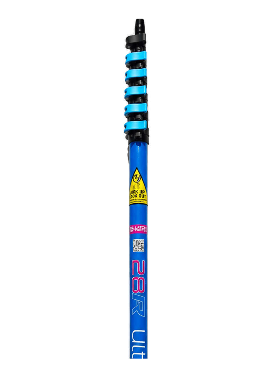 UltraReach 28R Anti-Spin 6-Section 28ft Pole, collapsed.