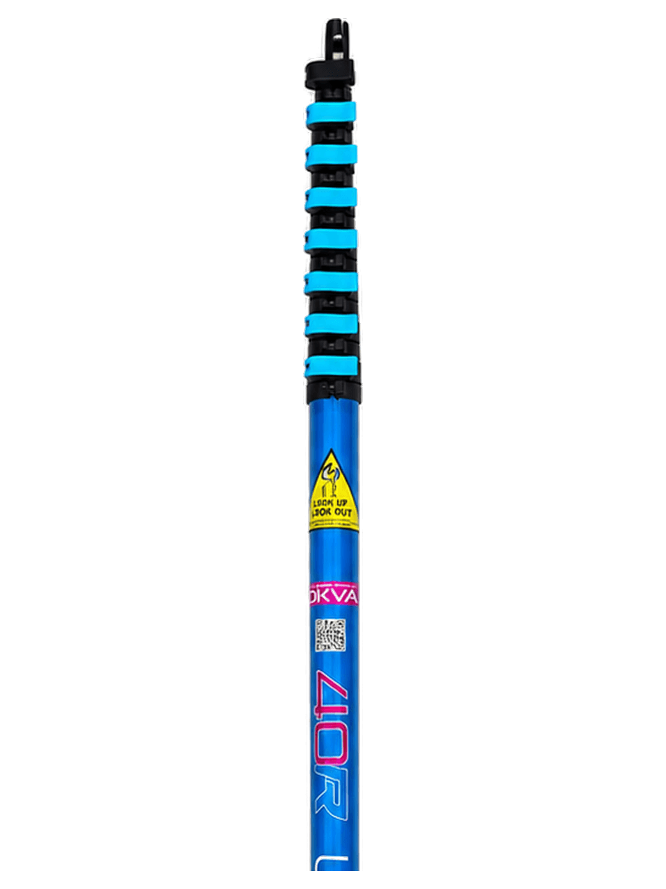 UltraReach 40R Anti-Spin 8-Section 40ft Pole, collapsed.