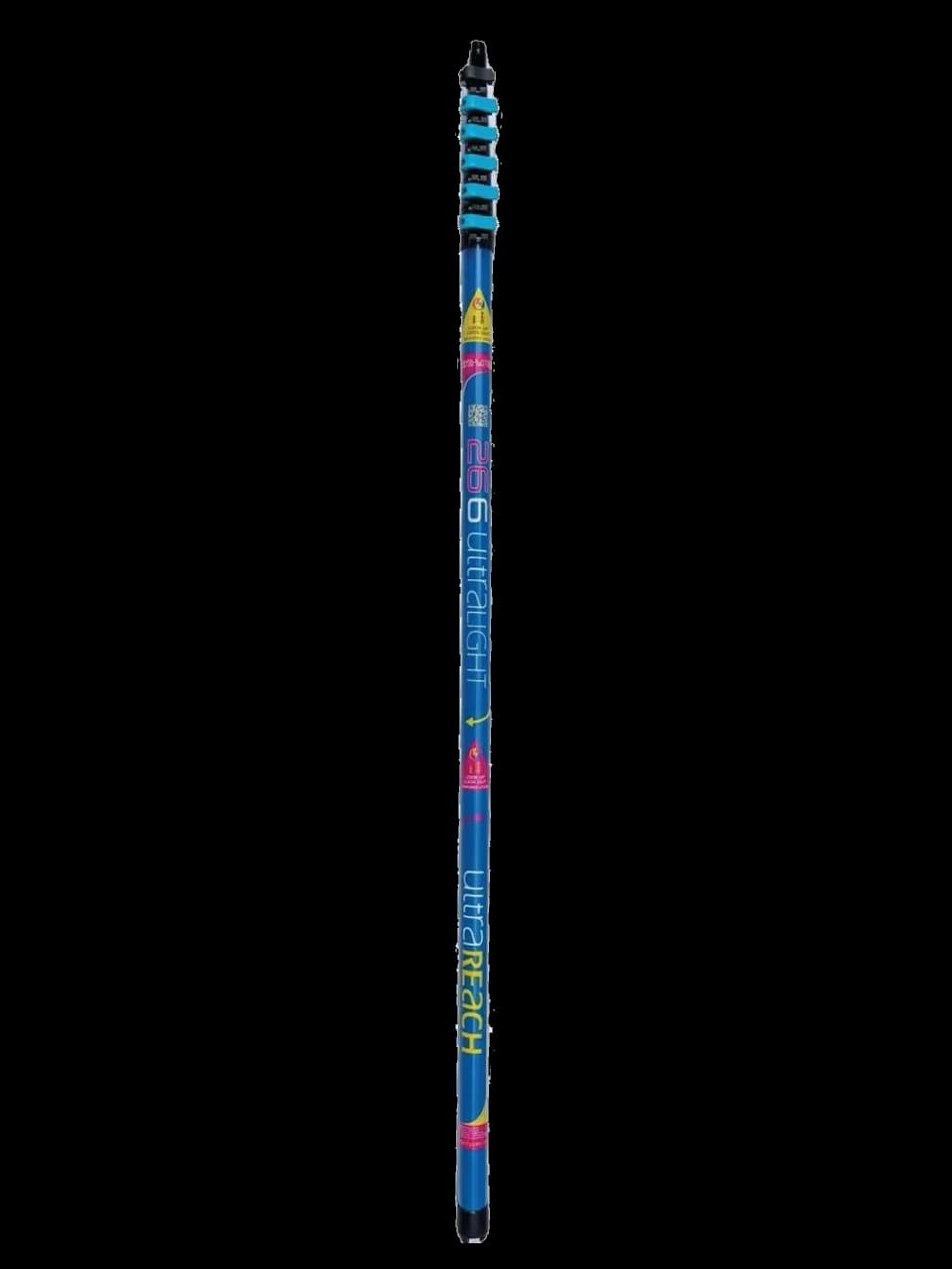 Ultra Light S 26ft 6-Section Compact Non-Anti-Spin Pole, collapsed.