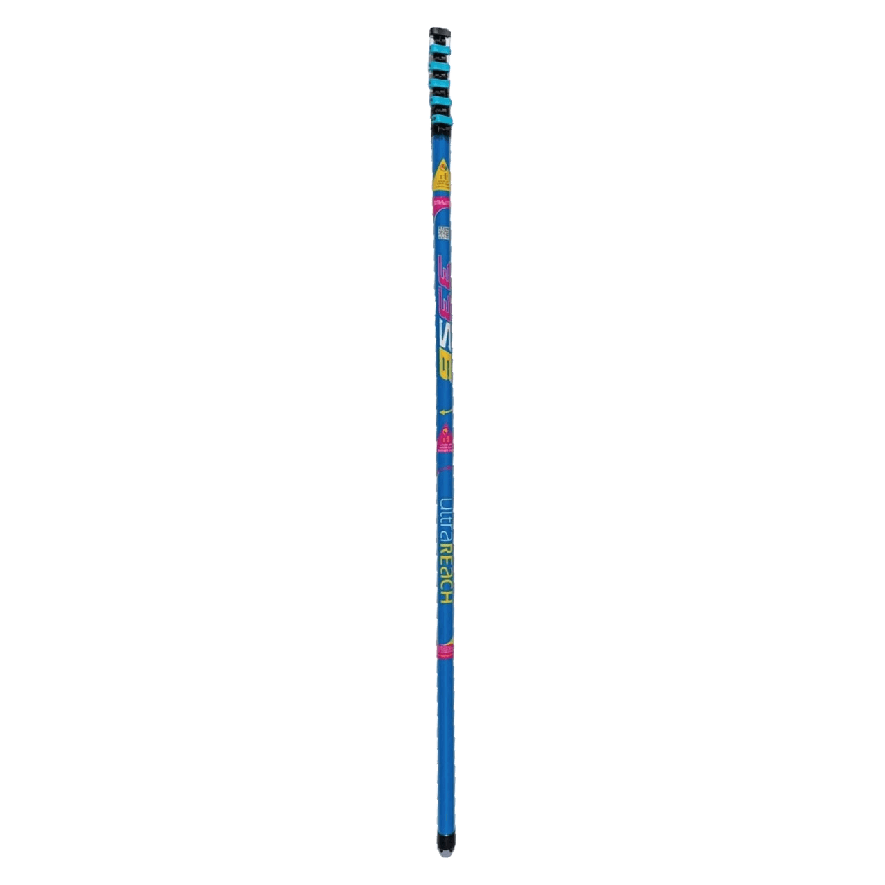 UltraReach 33S carbon fibre pole collapsed to six sections on a plain background.